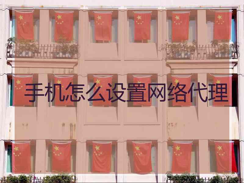 手机怎么设置网络代理 手机怎么设置网络代理