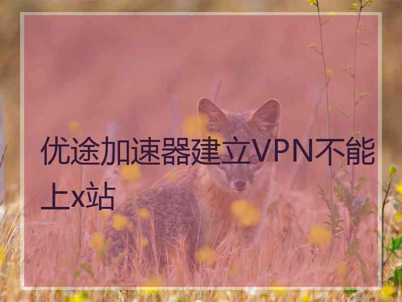 优途加速器建立VPN不能上x站