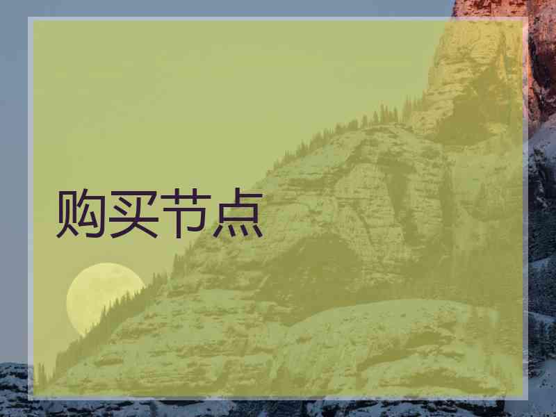 购买节点