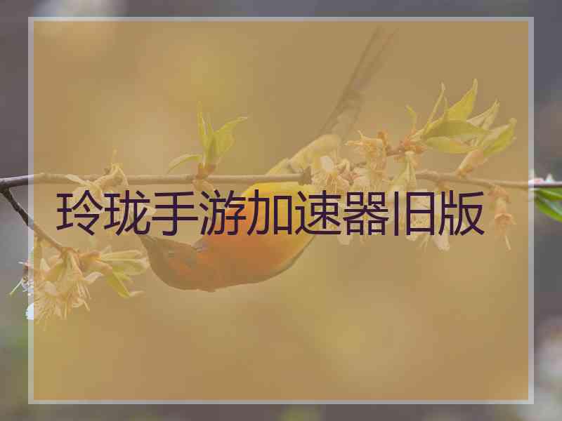 玲珑手游加速器旧版