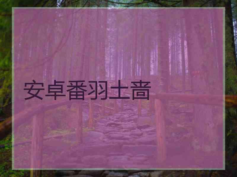 安卓番羽土啬