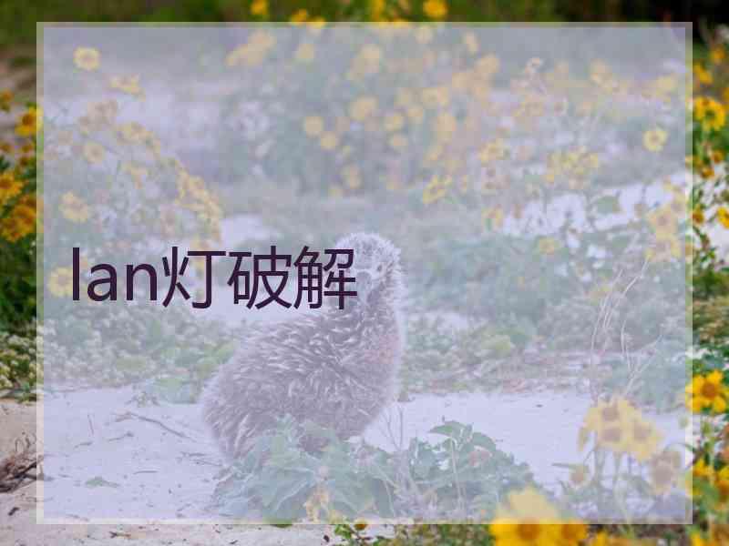 lan灯破解