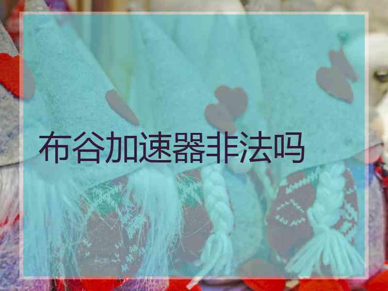 布谷加速器非法吗
