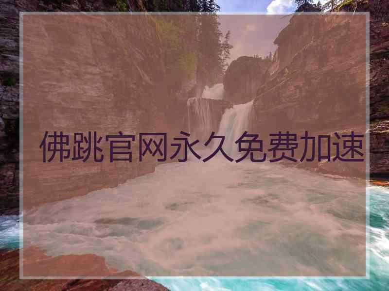 佛跳官网永久免费加速