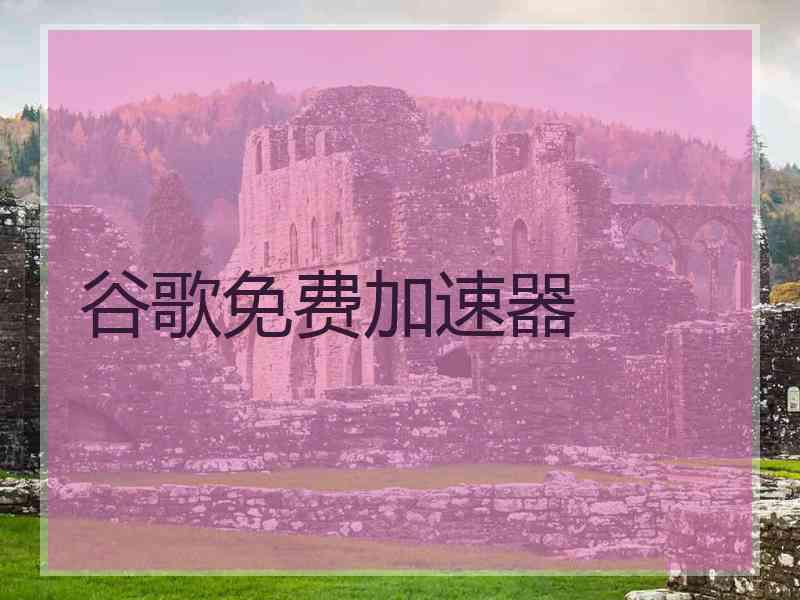 谷歌免费加速器