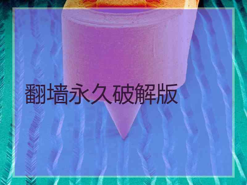 翻墙永久破解版