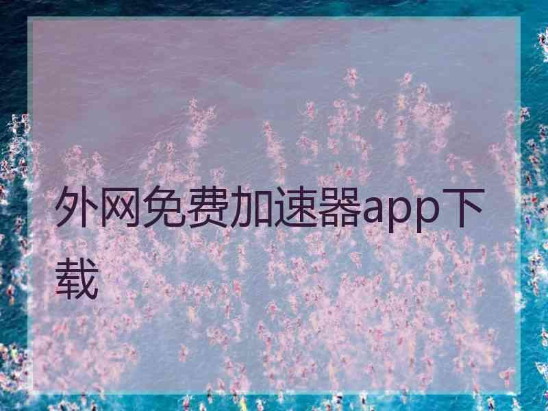外网免费加速器app下载