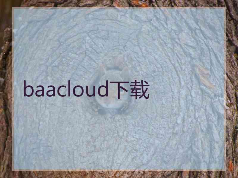 baacloud下载