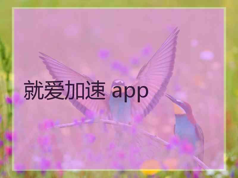 就爱加速 app