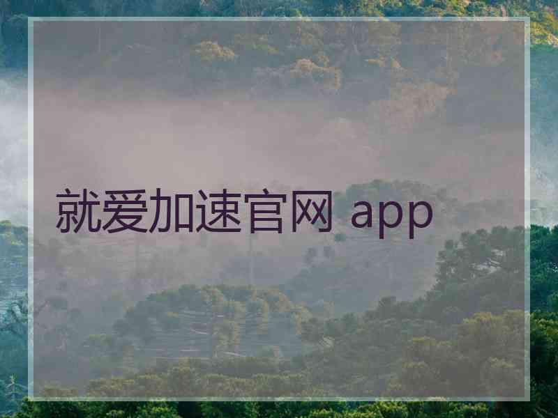 就爱加速官网 app