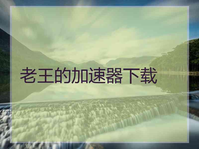 老王的加速器下载