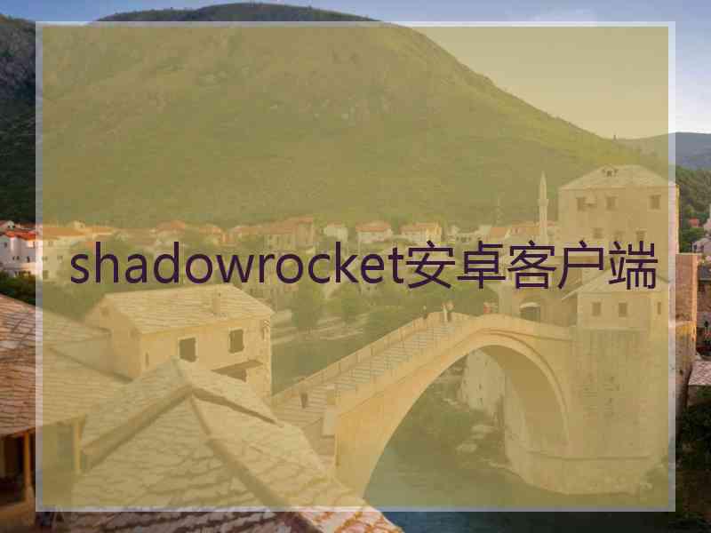 shadowrocket安卓客户端