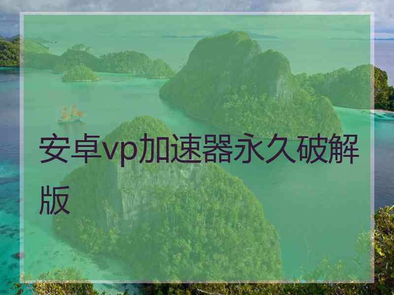安卓vp加速器永久破解版