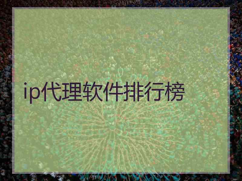 ip代理软件排行榜