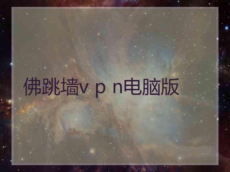 佛跳墙v p n电脑版