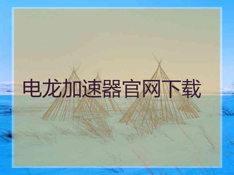 电龙加速器官网下载