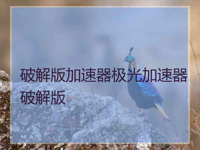 破解版加速器极光加速器破解版