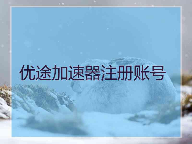 优途加速器注册账号