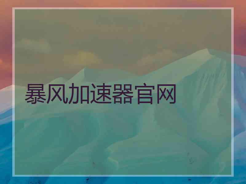 暴风加速器官网