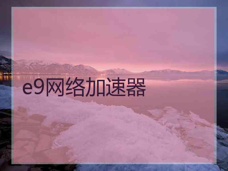e9网络加速器