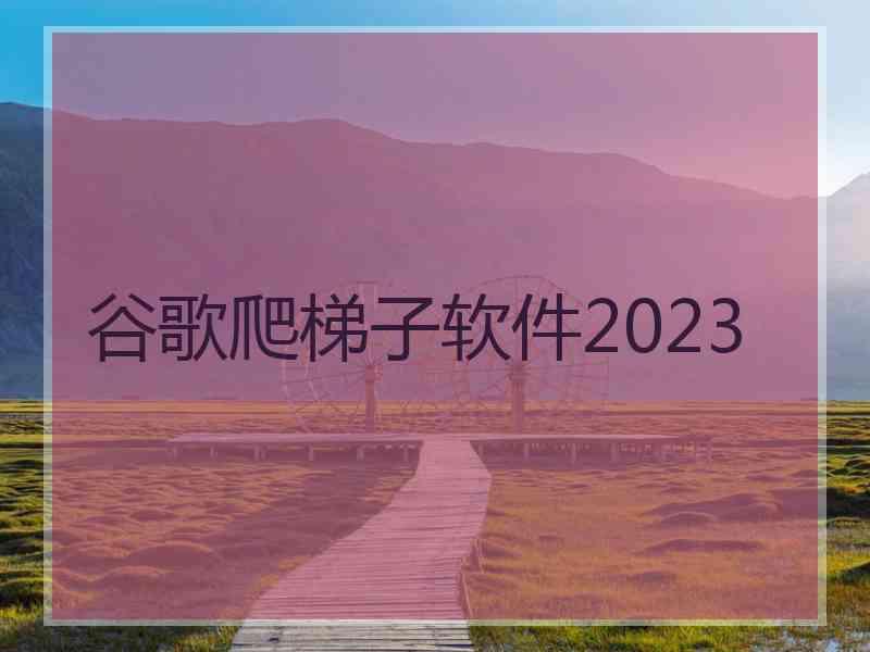 谷歌爬梯子软件2023