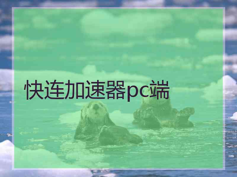快连加速器pc端