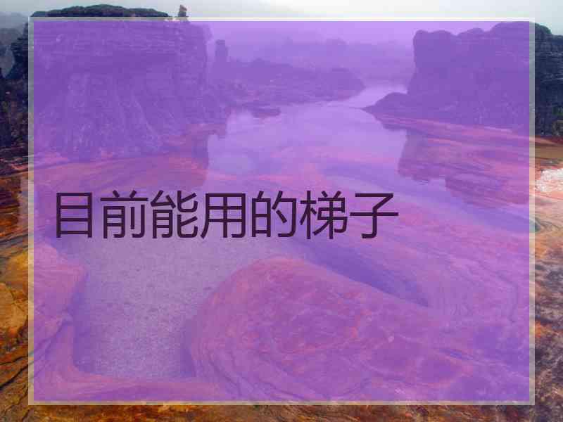 目前能用的梯子