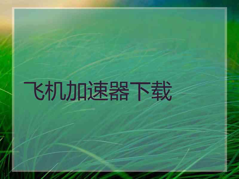 飞机加速器下载