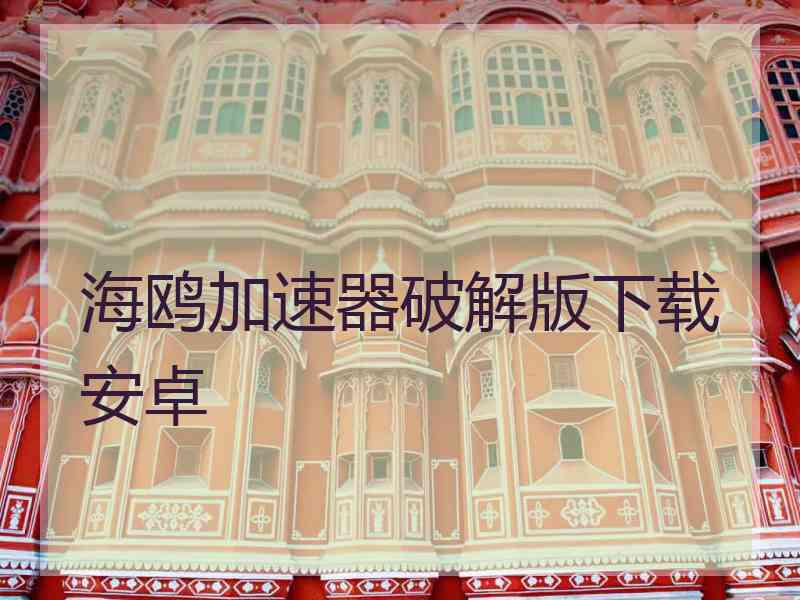 海鸥加速器破解版下载安卓