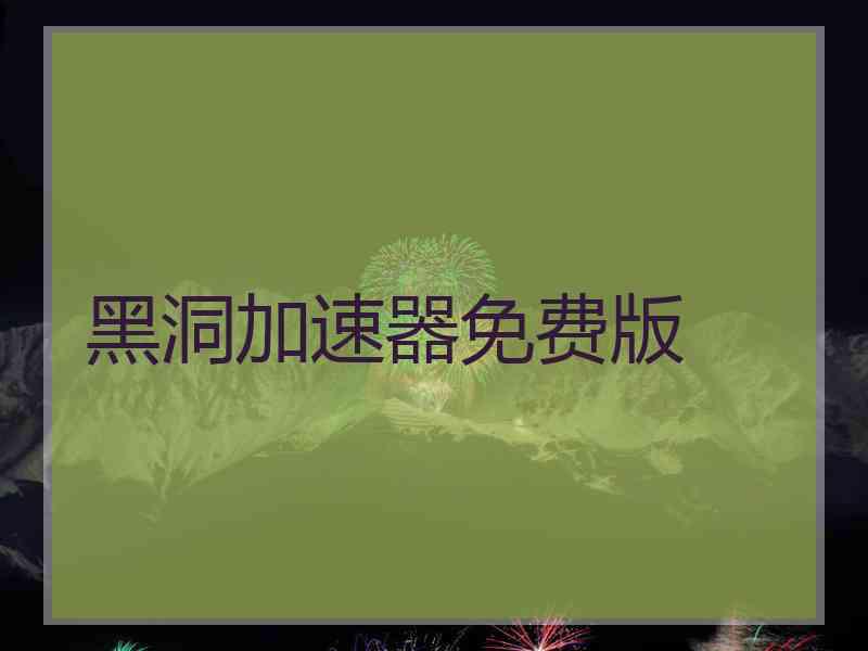 黑洞加速器免费版