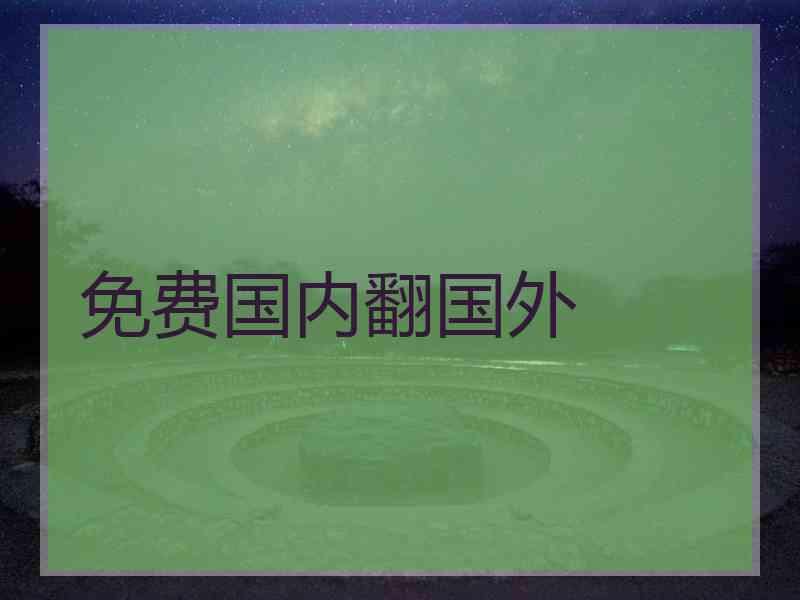 免费国内翻国外