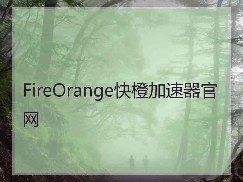 FireOrange快橙加速器官网