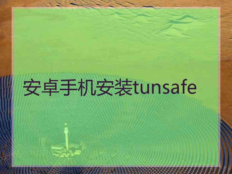 安卓手机安装tunsafe