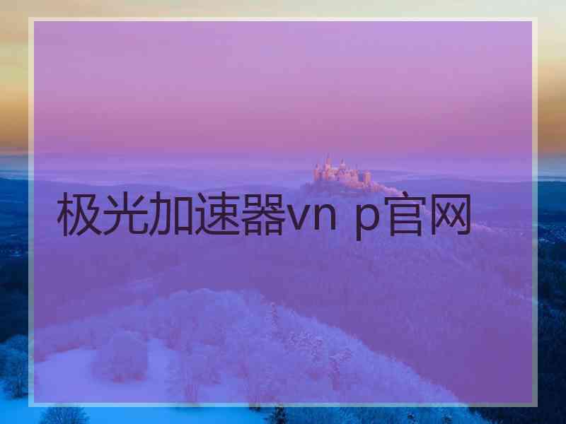 极光加速器vn p官网