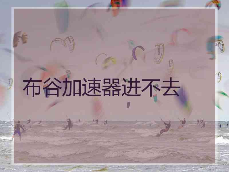 布谷加速器进不去