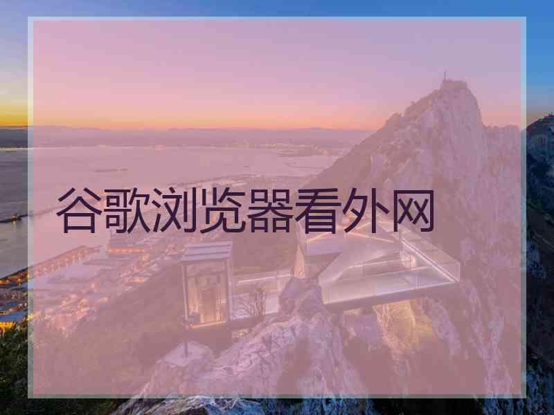 谷歌浏览器看外网
