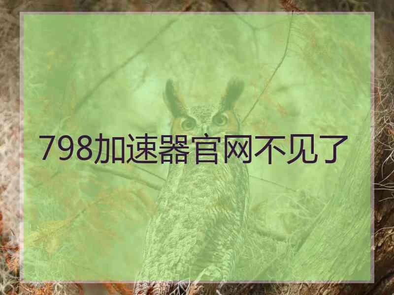 798加速器官网不见了