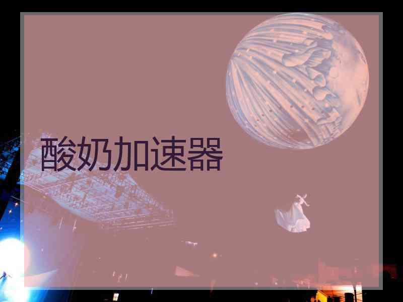 酸奶加速器