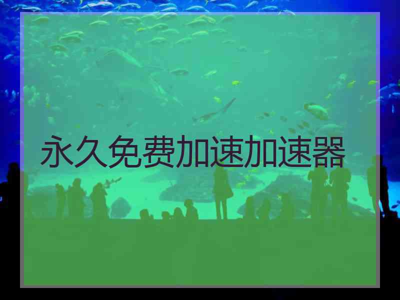 永久免费加速加速器