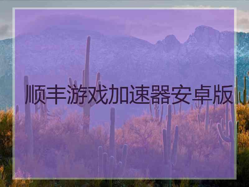 顺丰游戏加速器安卓版