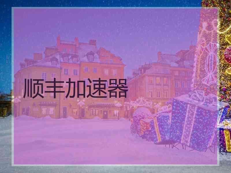 顺丰加速器