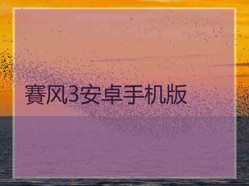 賽风3安卓手机版