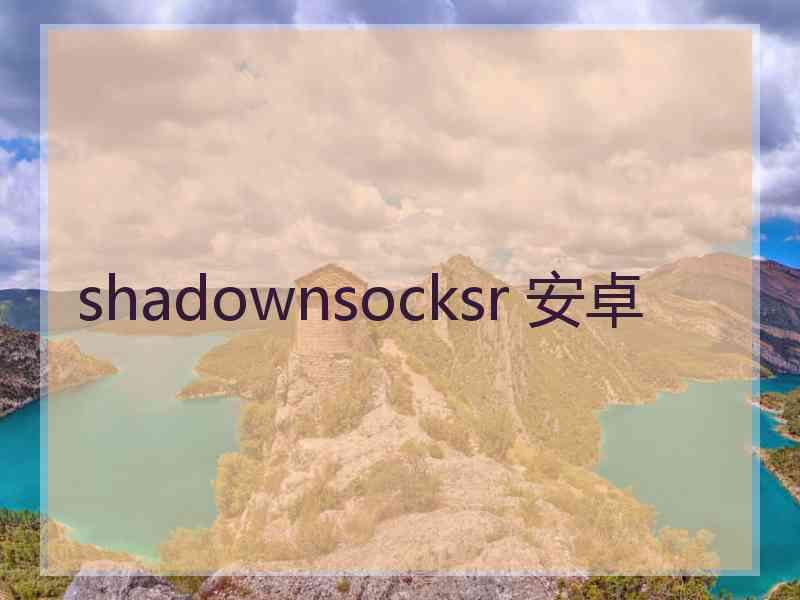 shadownsocksr 安卓