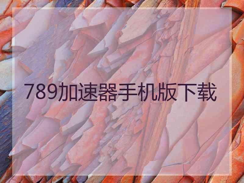 789加速器手机版下载