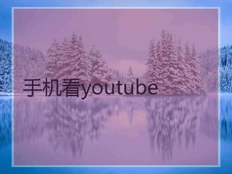 手机看youtube