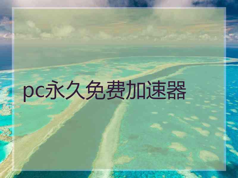 pc永久免费加速器