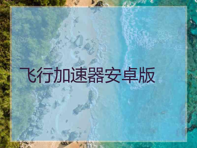 飞行加速器安卓版