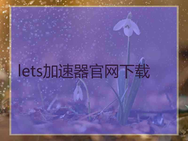 lets加速器官网下载