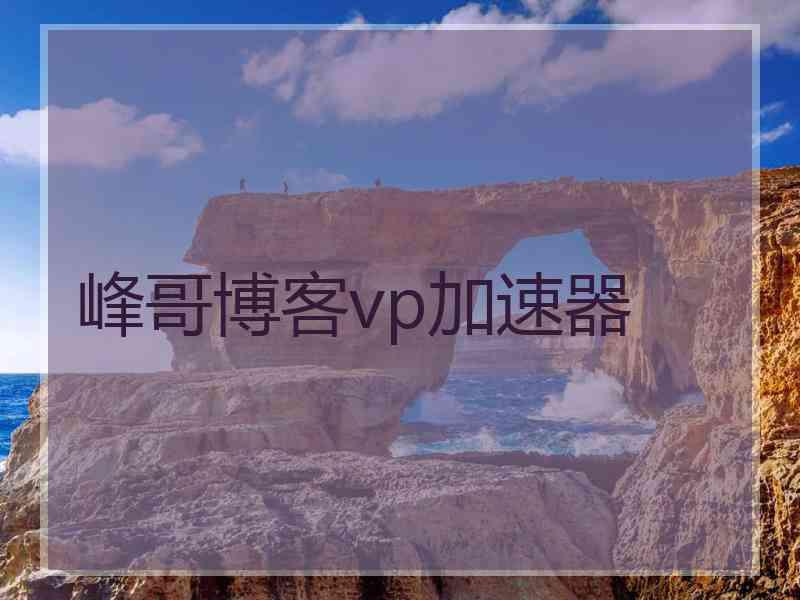 峰哥博客vp加速器