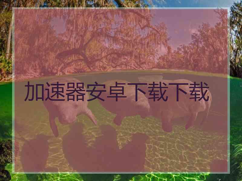加速器安卓下载下载